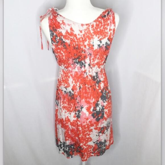 Banana republic orange floral printed mini dress - Picture 4 of 7